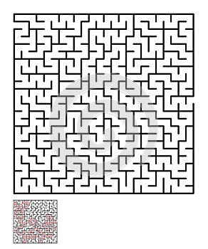 Labyrinth, maze conundrum for kids