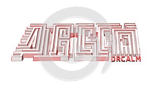 Labyrinth Maze for Puzzles and Problem Solving, vector design Generative AI