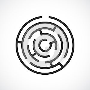 Labyrinth maze vector icon photo