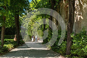 Labyrinth in the Parque Laberinto de Horta in Barcelona. Catalonia photo