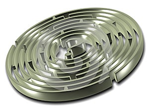 Labyrinth and question mark