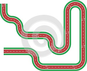 Labyrinth rounded waves form
