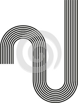 Labyrinth rounded waves irregular