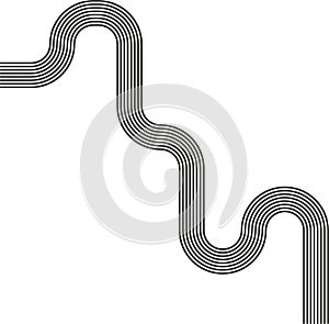 Labyrinth rounded waves