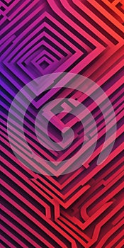 Labyrinth Shapes in Red Mediumpurple