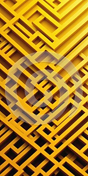 Labyrinth Shapes in Yellow