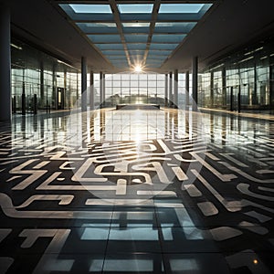 Labyrinth of Success: A Captivating Glass Maze