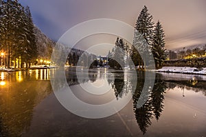 Lac De Gailand, Chamonix Mont Blanc, France photo