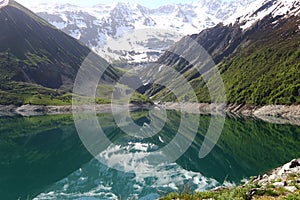 Artificial Lac de Grand-Maison, Rhone-Alpes, France photo