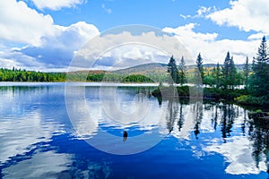 Lac-des-Dix-Milles lake, in Mont Tremblant National Park