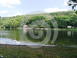 Lac des Settons in the Morvan, department of Nièvre in Bourgogne Franche Comté.