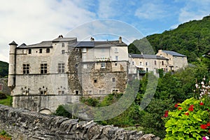 Lacaze Castle on the banks of the Gijou River