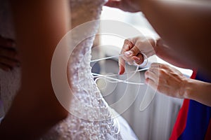 Lace bride corset