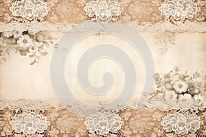 Lace and Doilies background Crafting scrapbooking, design seamless pattern, for junk journal old