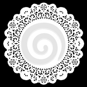 Lace Doily Placemat, White