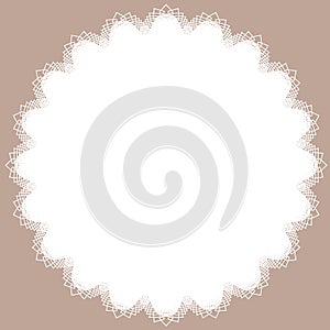 Lace frame vector art background