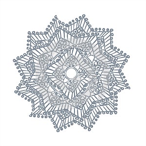 Lace frame vector decorative design element background hand drawn square