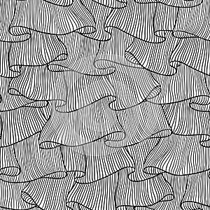 Lace and frills hand drawn seamless pattern