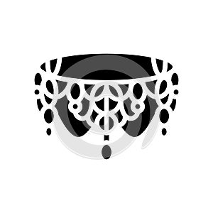 lace goth subculture glyph icon vector illustration photo