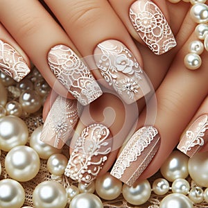 Lace Luxe in Pearlescent Harmony