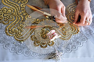 Lace-making - crocheting