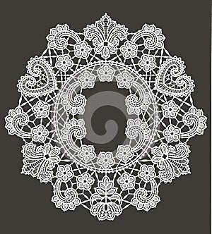 Lace Pattern. Lace Vector Background.