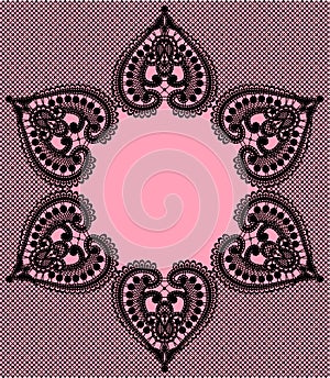 Lace Pattern. Lace Vector Background.