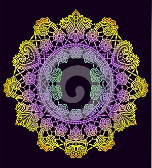 Lace Pattern. Lace Vector Background.