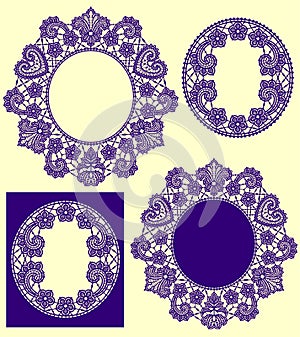 Lace Pattern. Lace Vector Background.