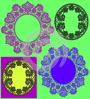 Lace Pattern. Lace Vector Background.