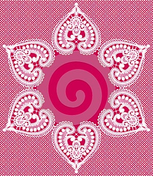 Lace Pattern. Lace Vector Background.