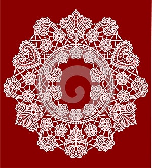 Lace Pattern. Lace Vector Background.