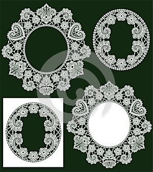 Lace Pattern. Lace Vector Background.