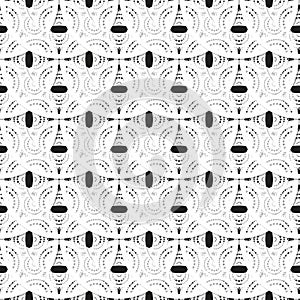 Seamless lace pattern. Christmas background