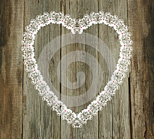 Lace pattern wood background valentines day wedding