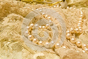 Lace and pearls