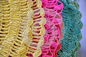 lace pieces with Buriti fiber from MaranhÃÂ£o Brazil photo