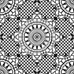 Lace seamless pattern