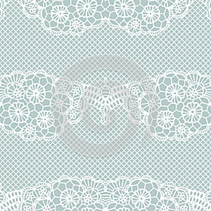 Lace seamless pattern with flowers