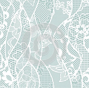 Lace seamless pattern with flowers