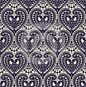 Lace Seamless Pattern. Lace Vector Background.