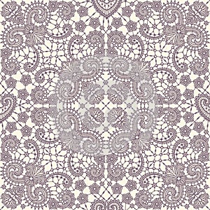 Lace Seamless Pattern. Lace Vector Background.