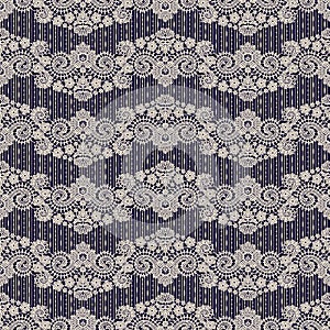 Lace Seamless Pattern. Lace Vector Background.