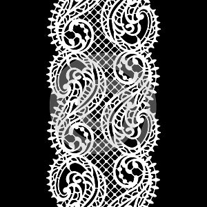 Lace Seamless Pattern. Lace Vector Background.