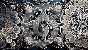 Lace seamless pattern texture