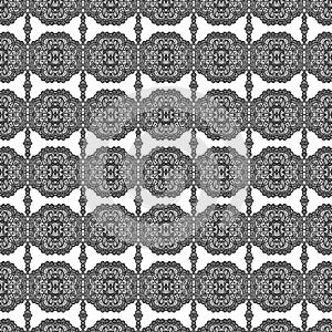 Lace style floral repeat seamless pattern