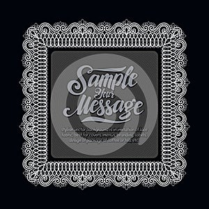 Lace vector background