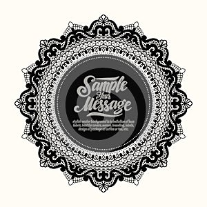 Lace vector background photo