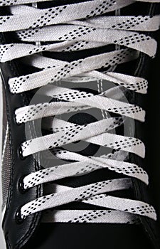 Laces in ice skates