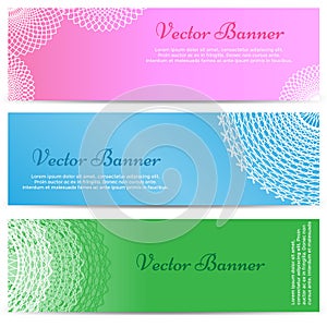 Lacework Ornamental Banners Horizontal Set photo